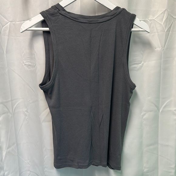 a new day Super Soft Charcoal Ribbed Tank Top - Picture 3 of 6
